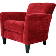 Loft Goods Grace Collection Chenille Chair, Cranberry