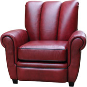 Loft Goods Jay Collection, Leather Club Chair, Rustic