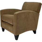 Loft Goods Morgan Collection Chenille Chair, Cocoa