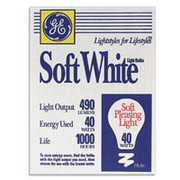 Longer-Life 60-Watt Clear White Bulb, 2/Pack