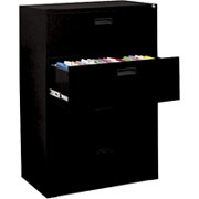 MBI 200 Series Lateral File 4 Drawer Black