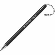 MMF Industries Secure-a-Pen Replacement Pen, Black Barrel/Black Ink