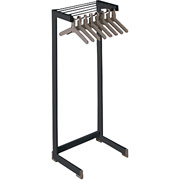 Magnuson Group 24" Wide Black Office Rack, Includes 8 Hangers, Holds up to 24 Hangers