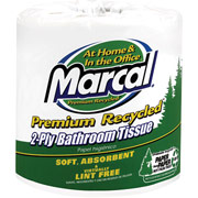 Marcal Embossed Premium Bathroom Tissue, 2-Ply