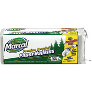 Marcal Recycled Paper Napkins, 1-Ply