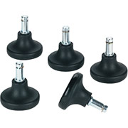 Master Caster Bell Glides, Low Profile, 3/8"W with 1"H Stem