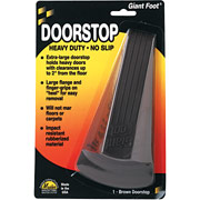 Master Caster Door Stop, Giant Brown