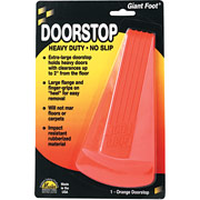 Master Caster Door Stop, Large Neon Orange