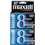 Maxell 8mm GX-MP High-Quality Tapes, 120 min.