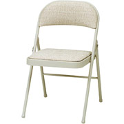 Meco Folding Chairs, Tan/Tweed