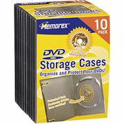 Memorex DVD Storage Cases, 10/Pack