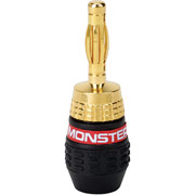 Monster QuickLock Gold Banana Connectors, 2 pair