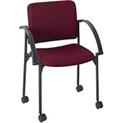 Moto Stack Chairs, Burgundy