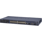 Netgear ProSafe 24-Port 10/100 Smart Switch with 2 Gigabit Ports and 12-port PoE