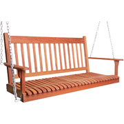 New River Classic 4' Porch Swing, Oiled Finish