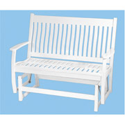 New River Classic Glider, White Finish