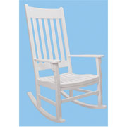 New River Comfort Rocker, White Finish