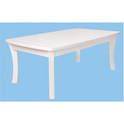 New River Rectangular Coffee Table, White Finish