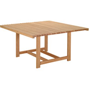 New River Sunrise 53" Square Table, Oiled Finish