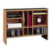 O'Sullivan Diplomat Collection Hutch, Snow Maple/Pebblestone