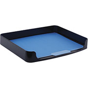 OIC 2200 Series Black Plastic Side-Load Letter Tray