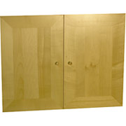 Office One Wood Doors for Bookcase, Maple