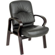 Office Star 5300 Series Leather Guest Chair