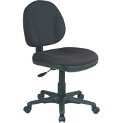 Office Star 8120 Deluxe Armless Task Chair. Black