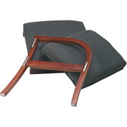 Office Star  Add On Chair, Charcoal Fabric