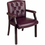Office Star Burgundy Traditional Guest  Chair