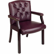Office Star Burgundy Traditional Guest Chair