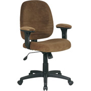 Office Star - Deluxe Microfiber Fabric Managers Chair in Cashew