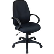 Office Star Distinctive High-Back Executive Chair, Black