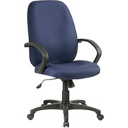 Office Star Distinctive High-Back Executive Chair, Blue