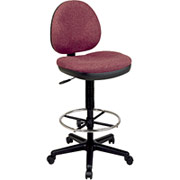 Office Star Drafting Chair with Sculptured Seat - Plum