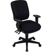 Office Star - Ergonomic High-Back Dual Function Task Chair, Black