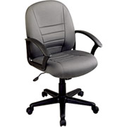 Office Star Executive Mid-Back Chair, Gray