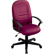 Office Star High Back Executive Chair, Burgundy