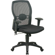 Office Star High-Back Mesh Manager's Chair with Mesh Seat