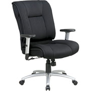 Office Star Pillow Top Executive Black Mesh Chair
