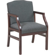 Office Star Pro-Line II Mahogany/Gray Single Guest Chair