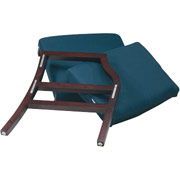 Office Star Pro-Line II Mahogany/Grey Single Add-On Guest Chair