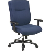Office Star Proline Big & Tall Chair, Blue Fabric
