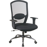 Office Star Screen-Back Mesh Manager's Chair with Titanium Base
