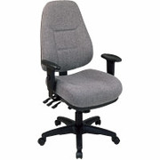 Office Star Super Ergonomic High-Back Chairs, Gray
