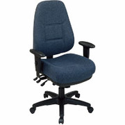 Office Star Super Ergonomic High-Back Chairs, Navy
