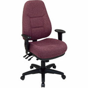 Office Star Super Ergonomic High-Back Chairs, Plum