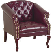 Office Star Traditional Queen Ann High-Back Club Chair