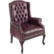 Office Star Traditional Queen Ann High-Back Guest Chair