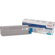 Okidata 43324403 Cyan Toner Cartridge, High Yield